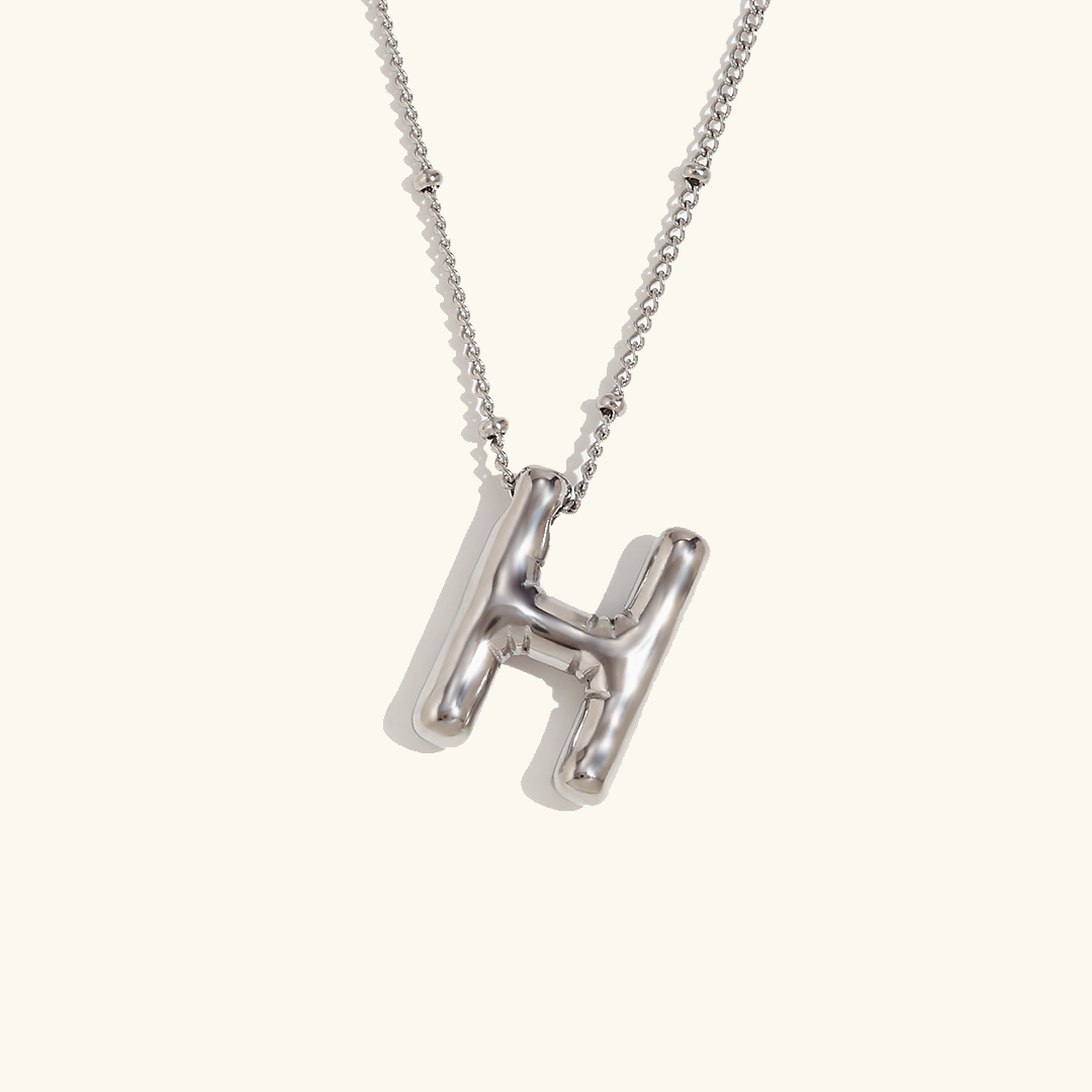 Lettre aérienne - Collier avec initiale en or