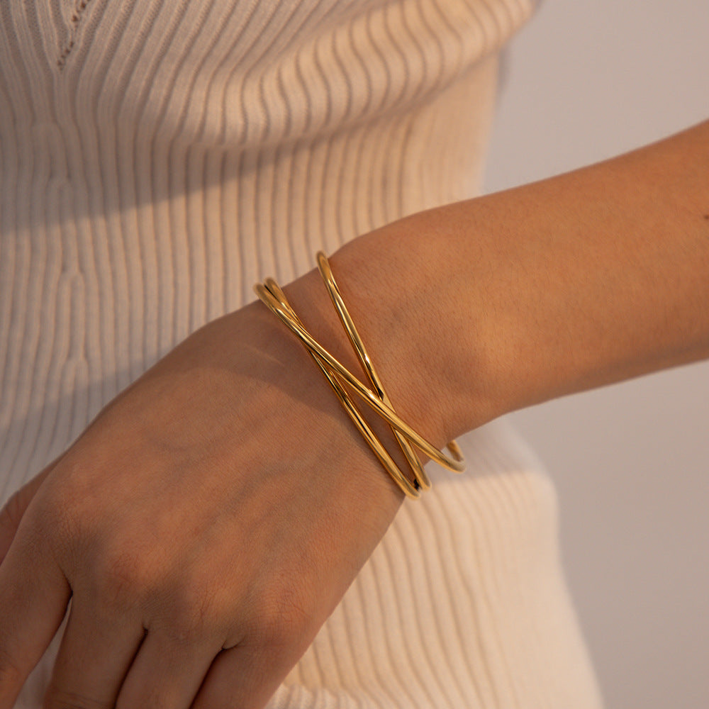 Harmony Gold Cuff Bracelet