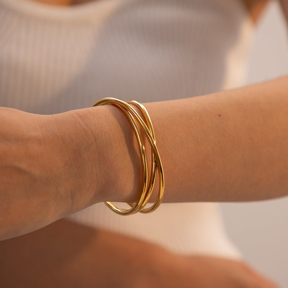 Harmony Gold Cuff Bracelet