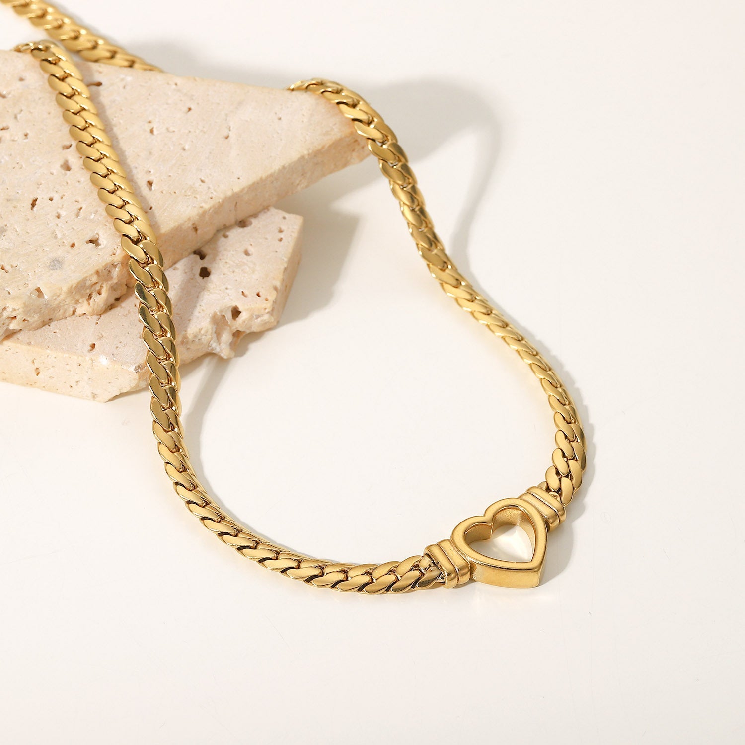 Heart Whisper - Gold Choker Necklace