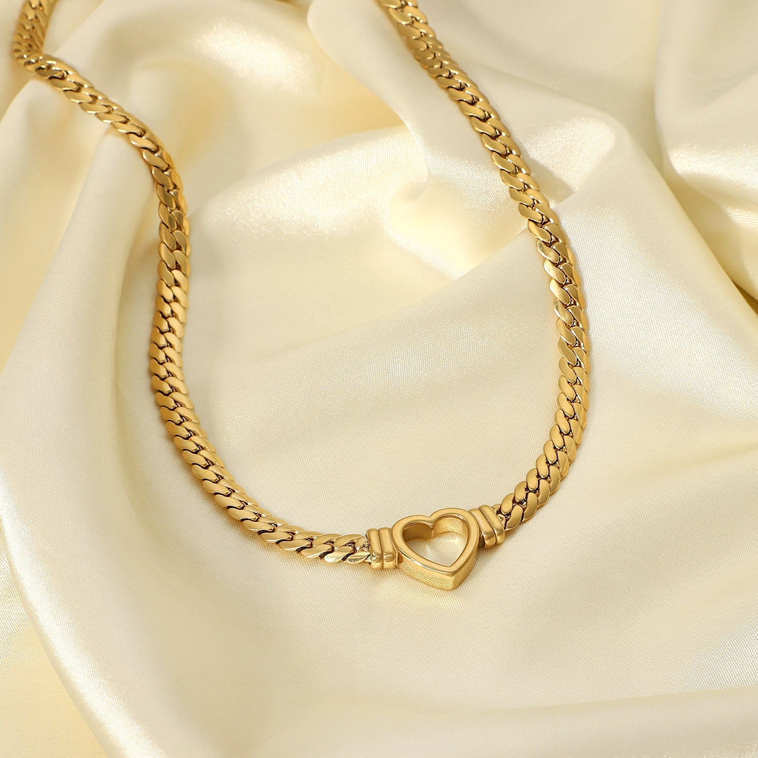 Heart Whisper - Gold Choker Necklace