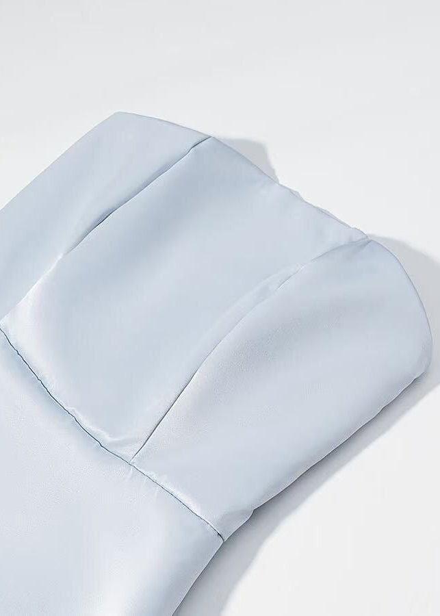 Aurelia Pearl Drape Maxi Dress – Strapless Corset Evening Gown with Scarf Detail