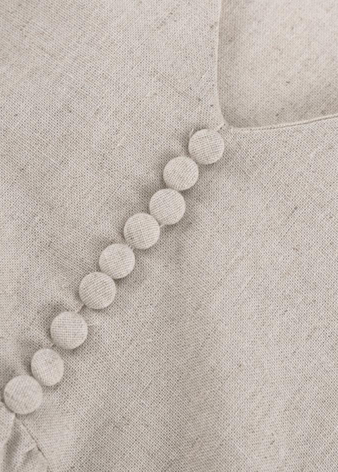 Willowfield - Linen Puff Sleeve Babydoll Dress