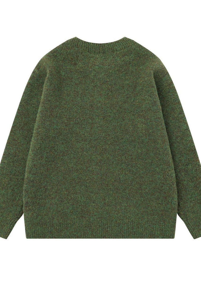 Argyle Knit Cardigan with Button Front