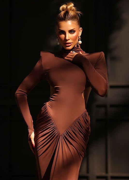 Seraphina - Cutout Long Sleeve Maxi Dress