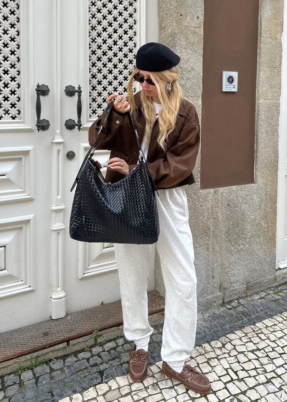 Cropped Brown Jacket – Zip Front Faux Suede Outerwear