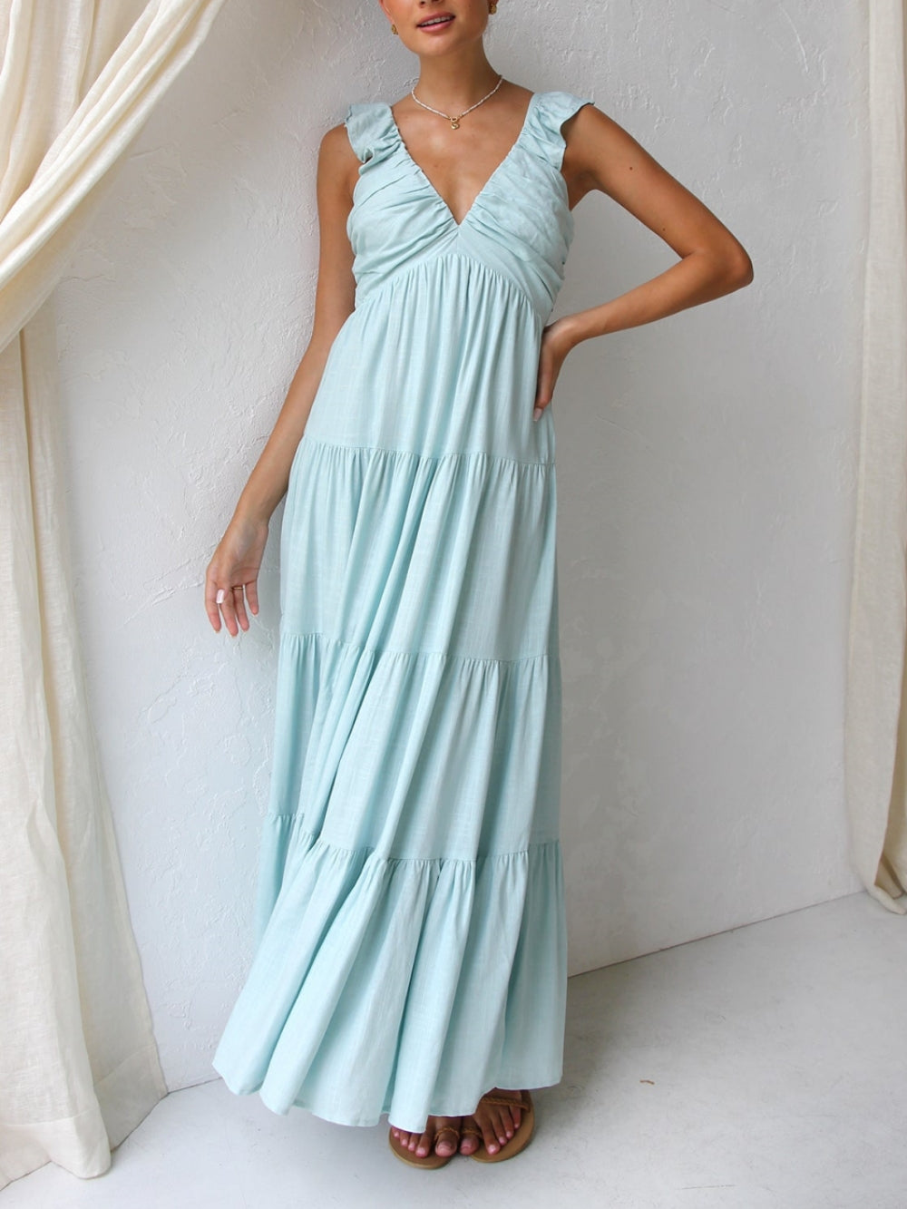 Isla-Breeze Maxi Dress - VibeSoothe