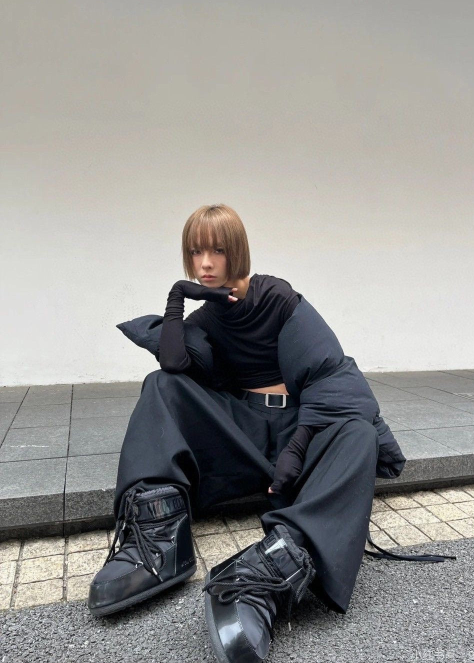 Lace-Up Platform Snow Boots with Padded Ankle Cuff