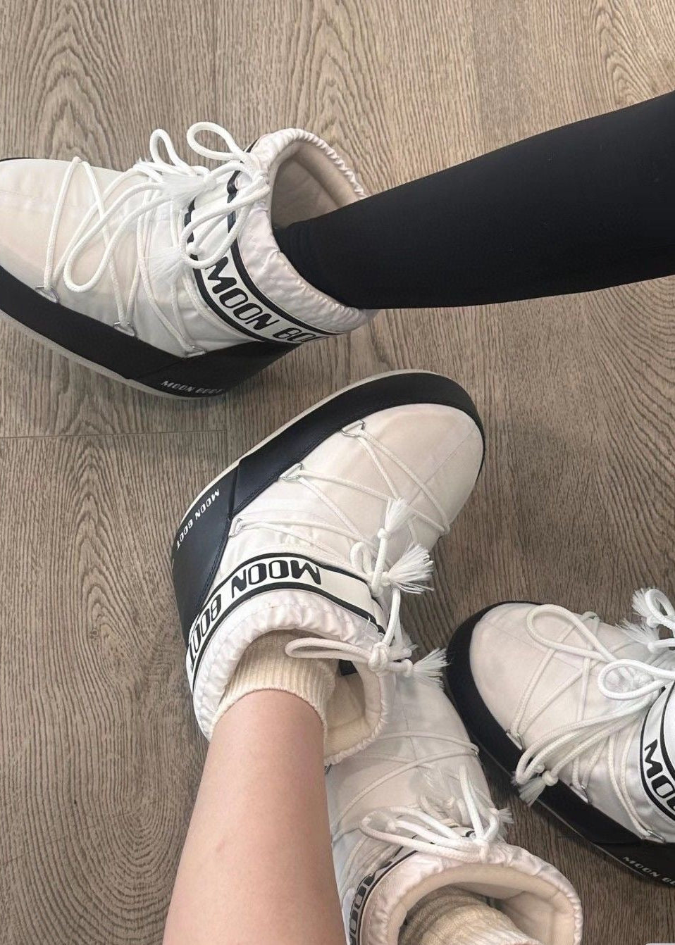 Lace-Up Platform Snow Boots with Padded Ankle Cuff