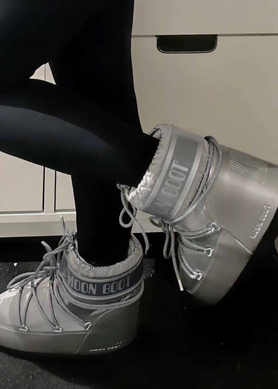 Lace-Up Platform Snow Boots with Padded Ankle Cuff