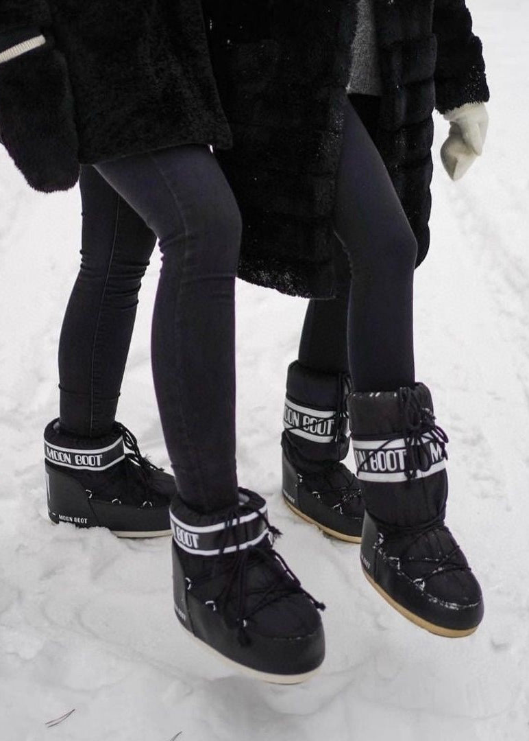 Lace-Up Platform Snow Boots with Padded Ankle Cuff