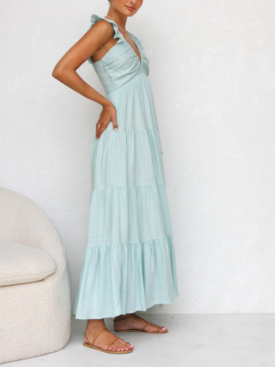 Isla-Breeze Maxi Dress - VibeSoothe