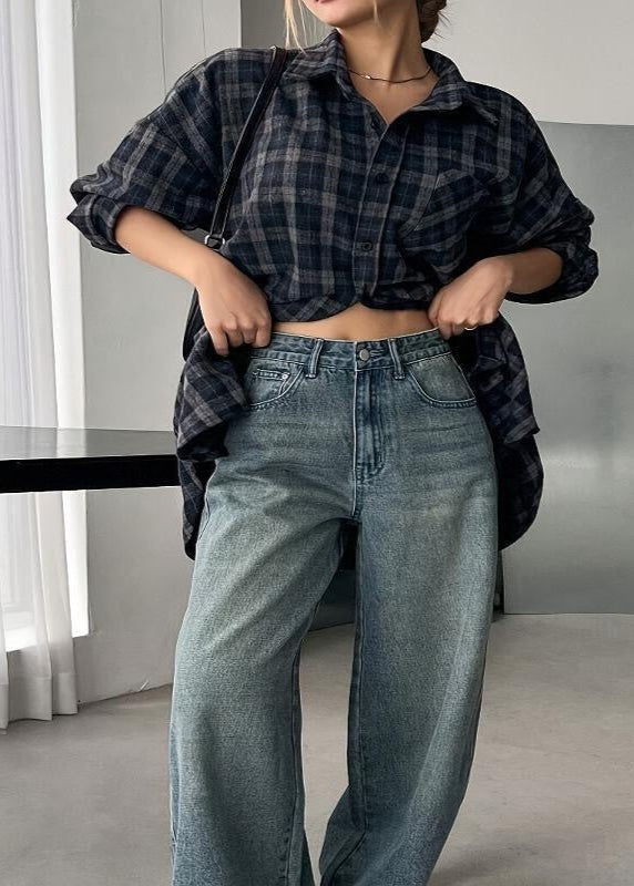 Classic Oversized Plaid Shirt – Plus Size Casual Button Down