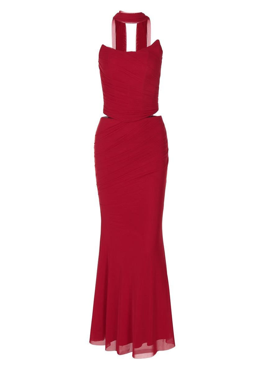 Isadora - Strapless Chiffon Maxi Dress