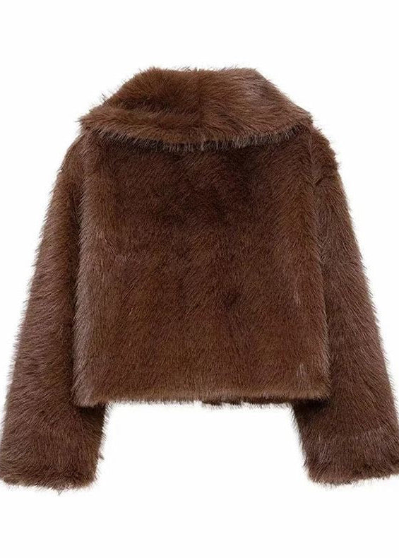 Marceline - Cropped Faux Fur Jacket