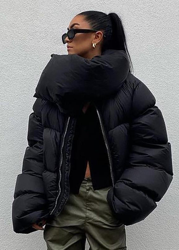 Arctic Loft Oversized Puffer Jacket – Black