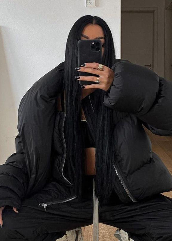 Arctic Loft Oversized Puffer Jacket – Black