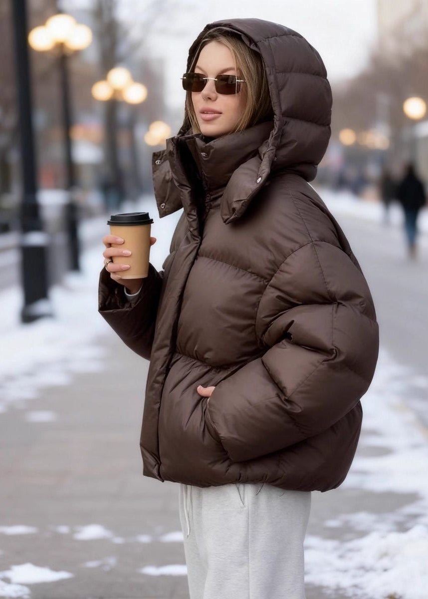 Auburn Summit Hooded Puffer Jacket – Warm Insulated Outerwear