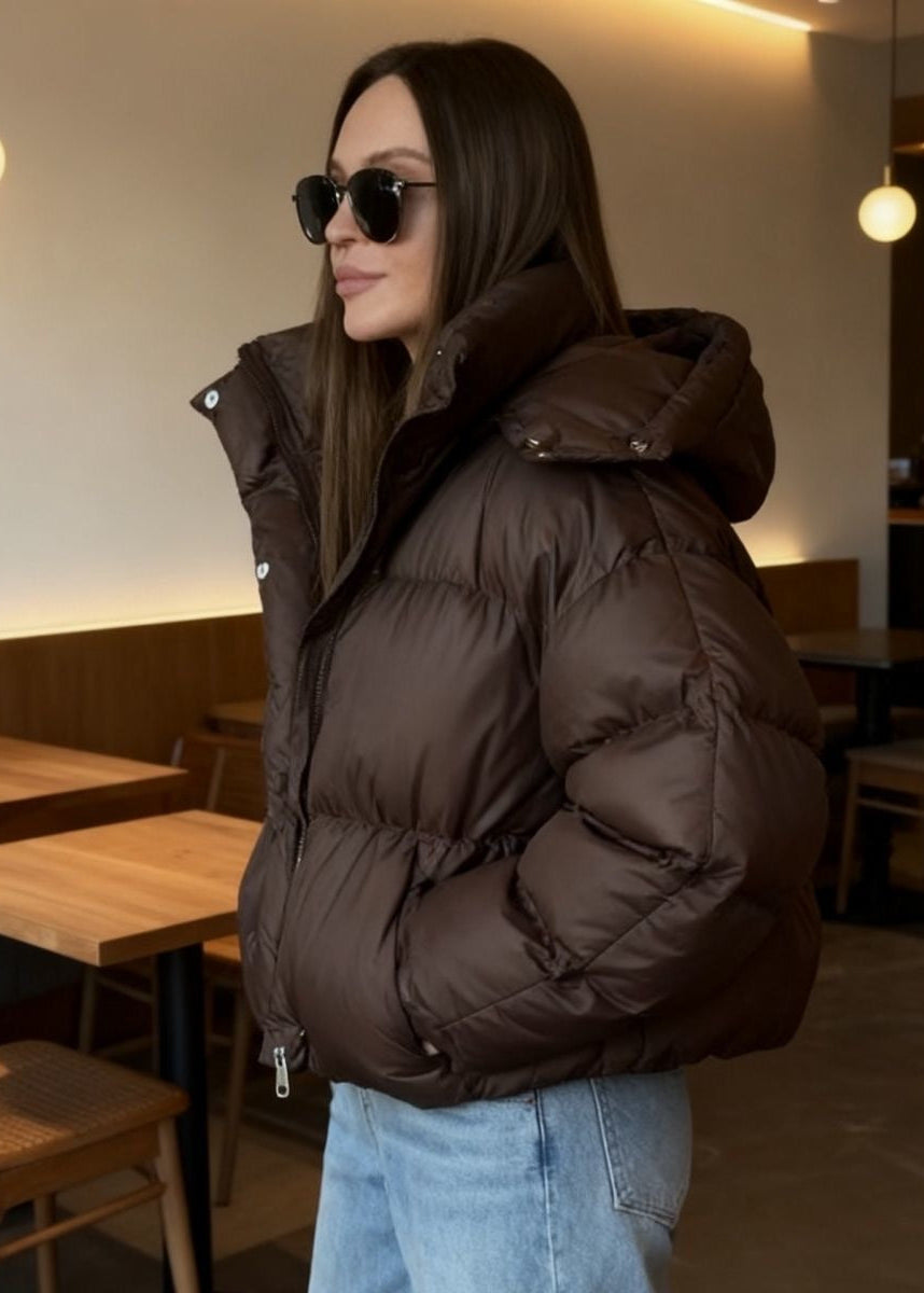 Auburn Summit Hooded Puffer Jacket – Warm Insulated Outerwear