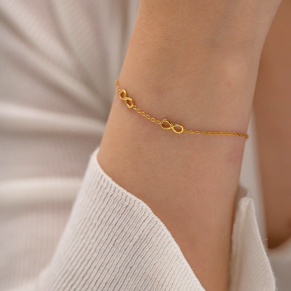 Infinity Embrace Gold Bracelet