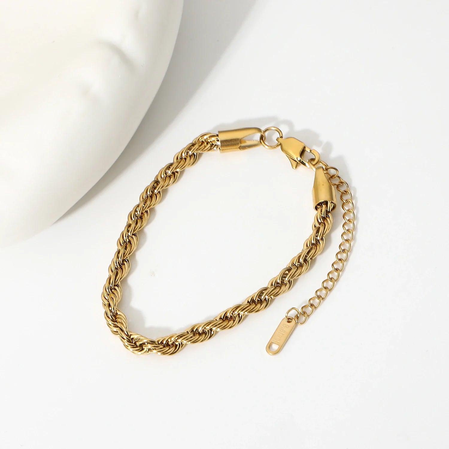 Isla Twisted Gold Rope Bracelet