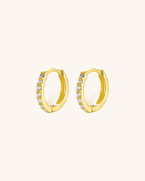 Celeste Spark - Diamond Huggie Earrings