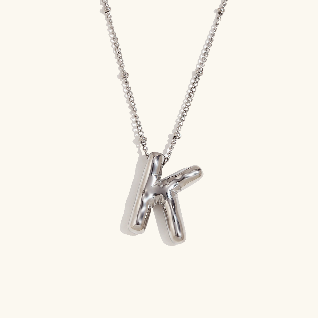 Lettre aérienne - Collier avec initiale en or