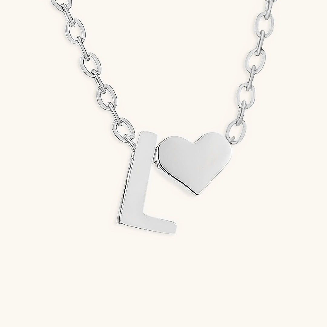 Heartfelt Initial - Gold Letter Necklace