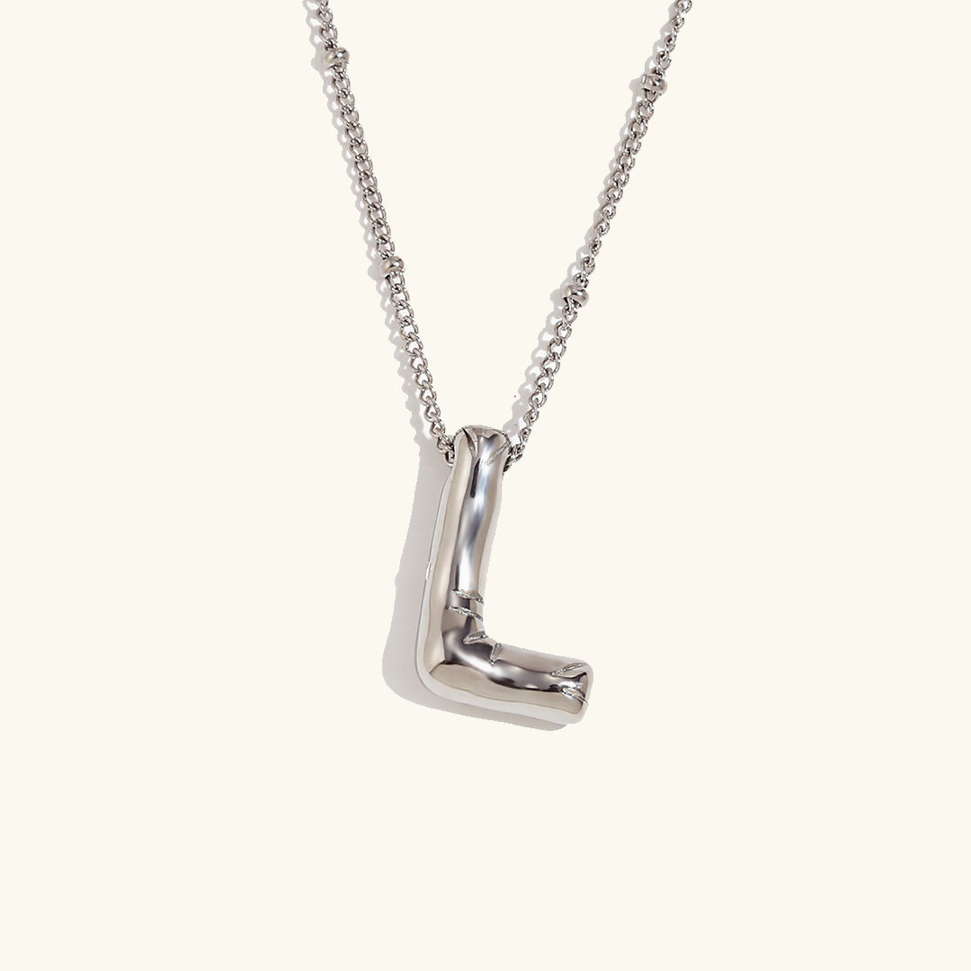 Lettre aérienne - Collier avec initiale en or