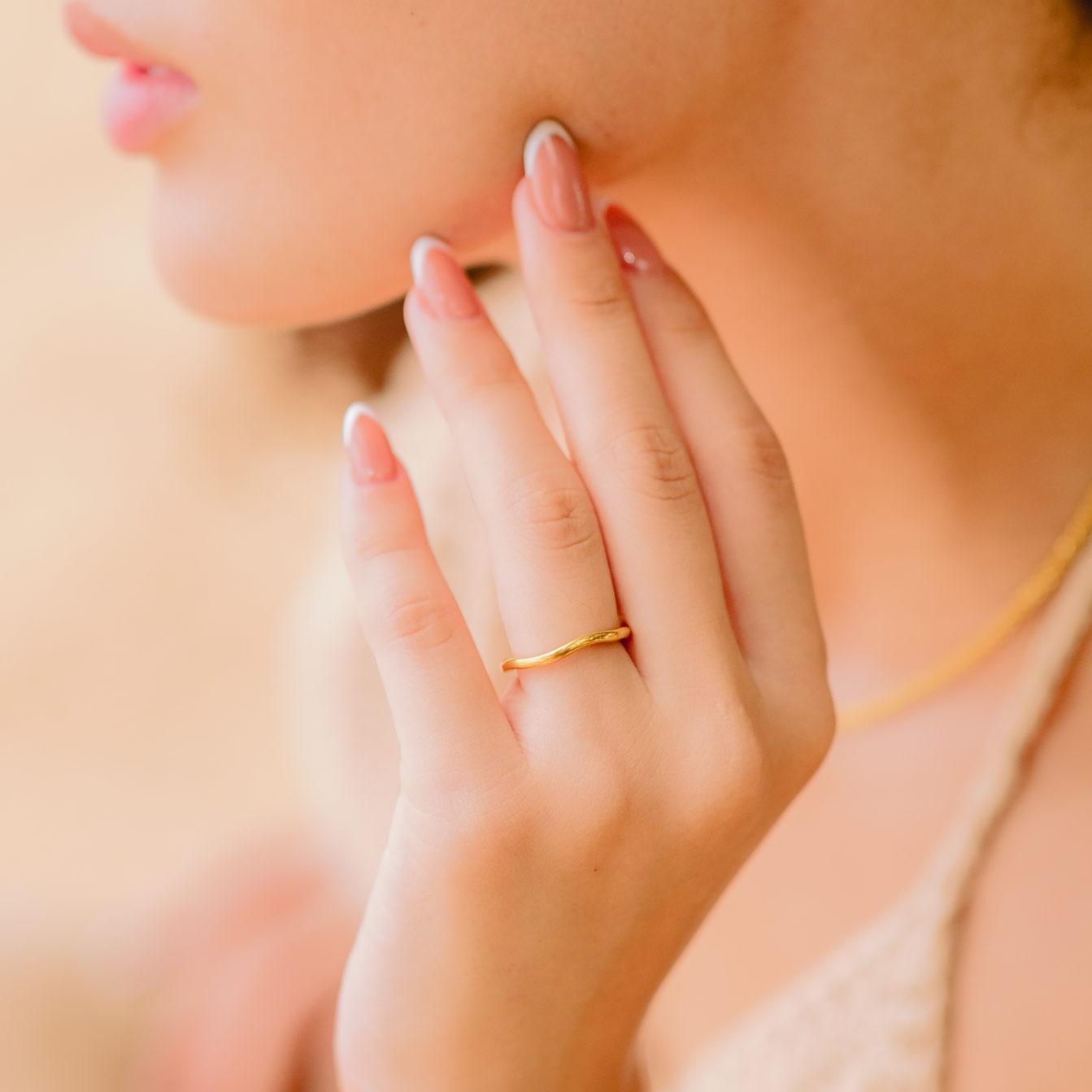 Bague empilable Liana Gold