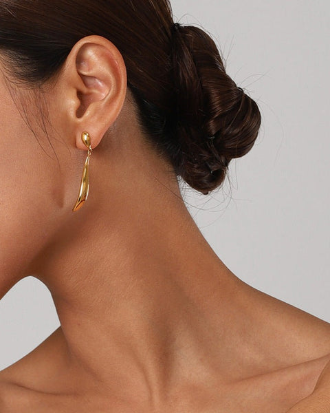 Liquid Gold Drop Earrings