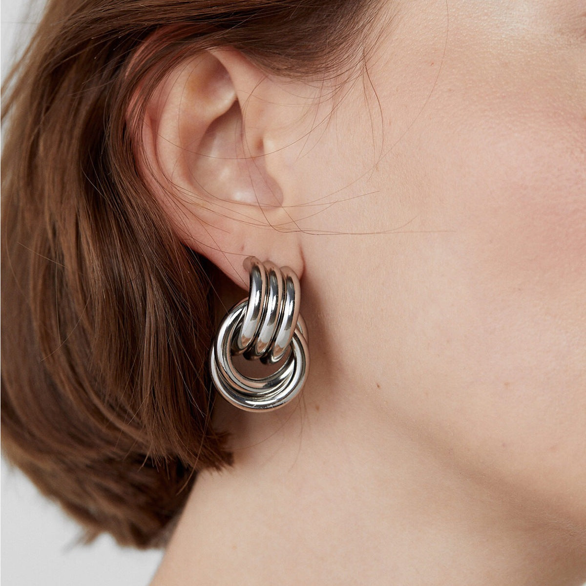 Luna Interlinked Hoop Earrings