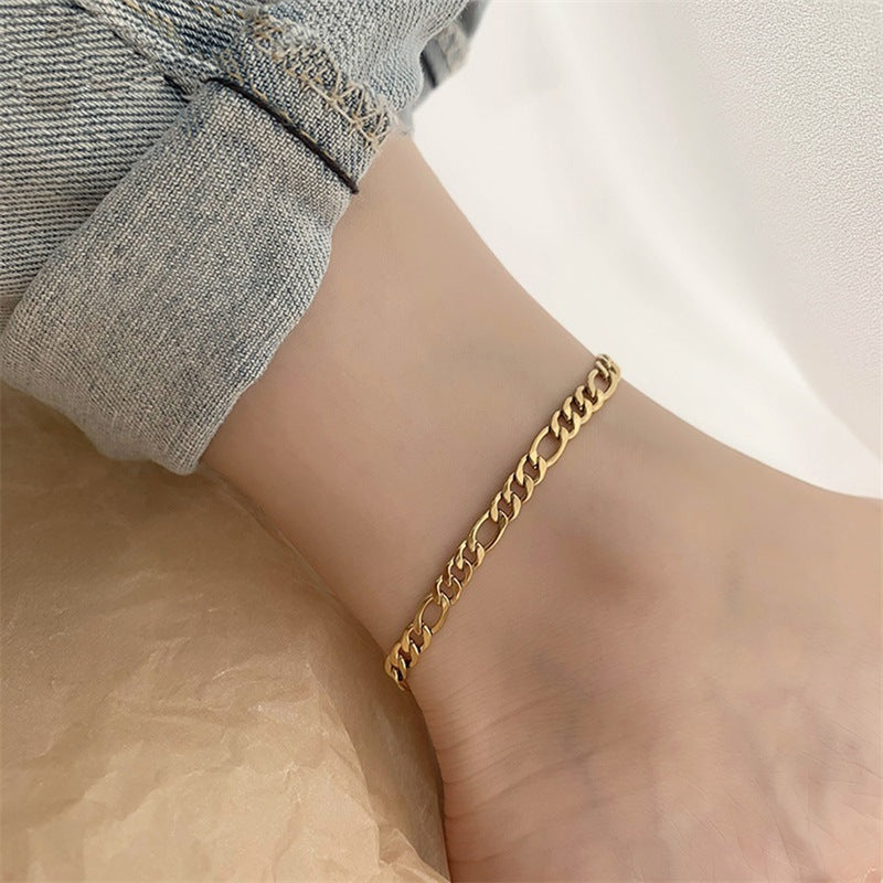 Luxe Chain-Link Gold Anklet