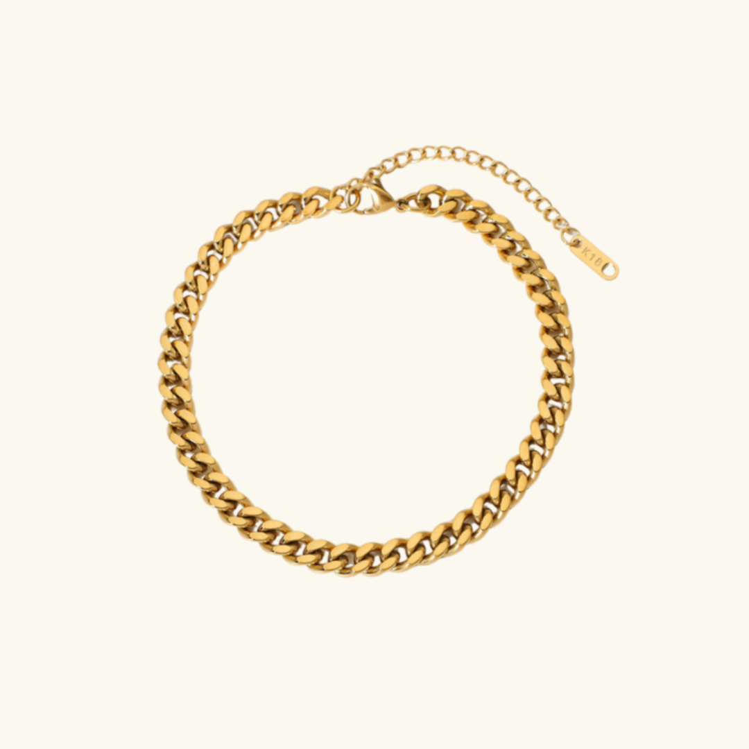 Luxe Cuban Link Gold Anklet