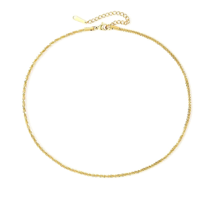 Luxe Twist Gold Chain Necklace