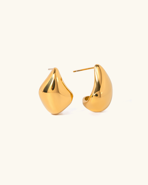 Miro Gold Dome Earrings