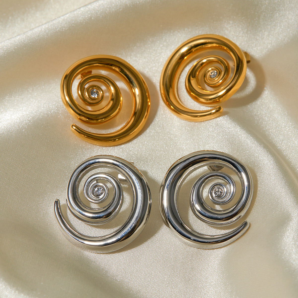 Nova Spiral Earrings