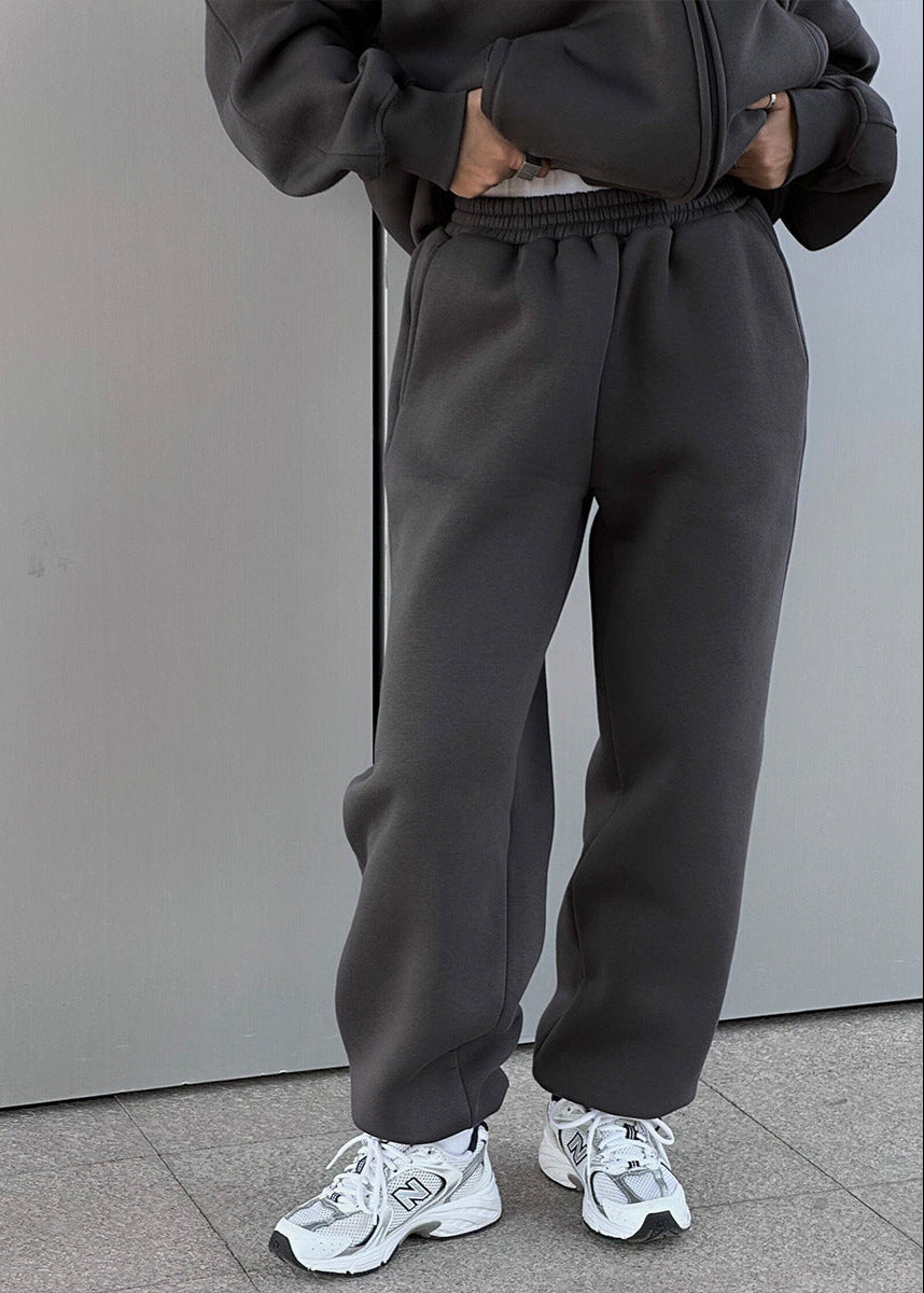 Urban Edge - Oversized Zip Hoodie & Sweatpants Set