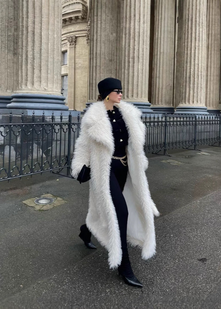 Vienna Luxe Faux Fur Long Coat