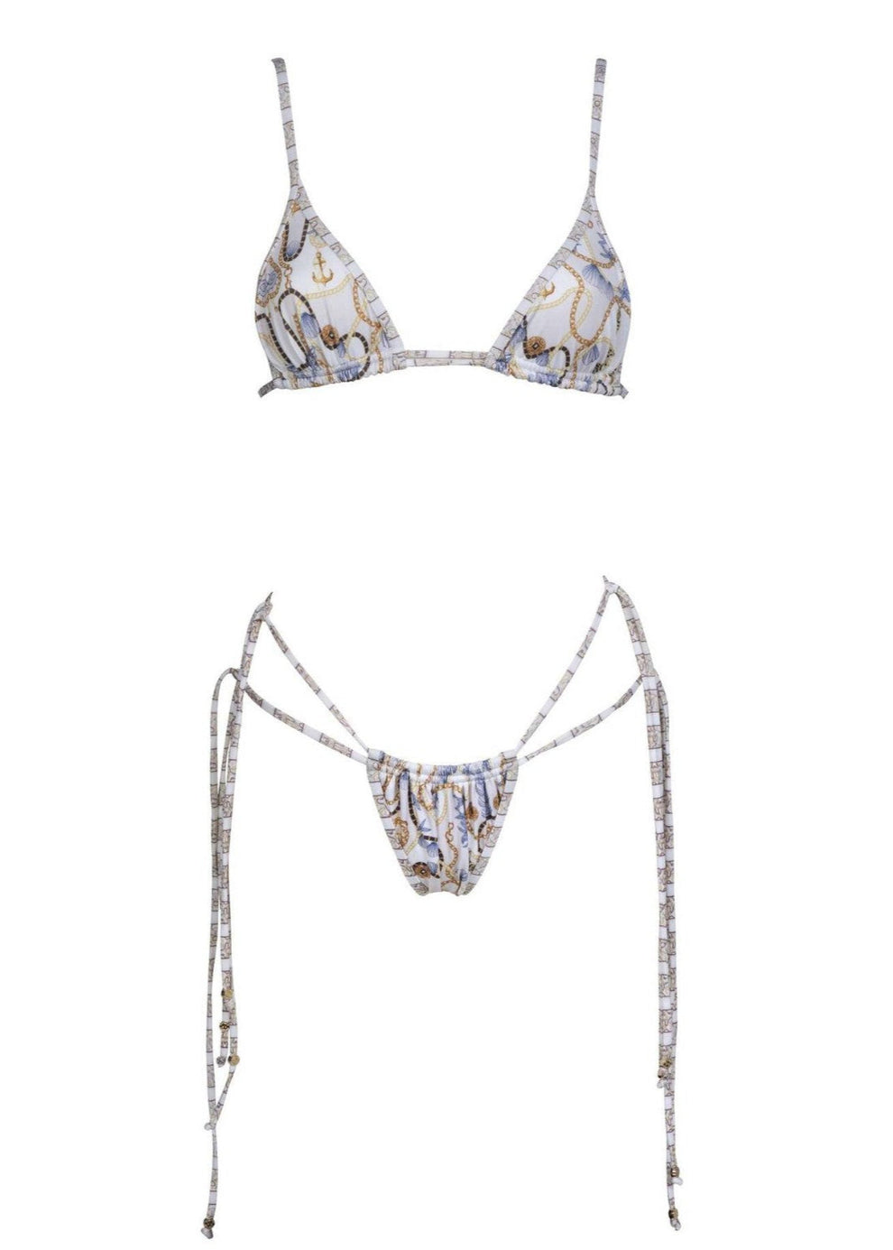 Gilded Waves - Costume intero con stampa a catena