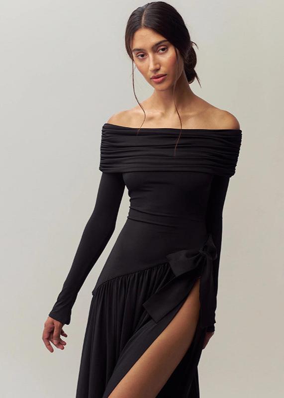 Robe Off-Shoulder Élégance Ruby