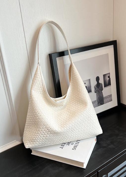 Sac à bandoulière hobo en texture tissée