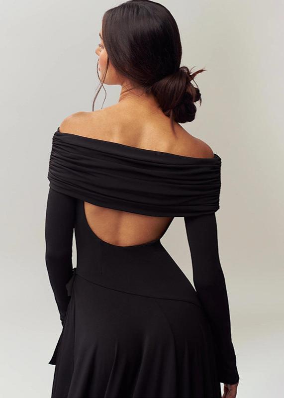 Robe Off-Shoulder Élégance Ruby