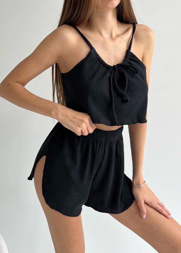 Luxe Comfort - Two-Piece Shorts & Robe Set