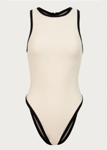 Verona - Contrast Trim One-Piece Swimsuit