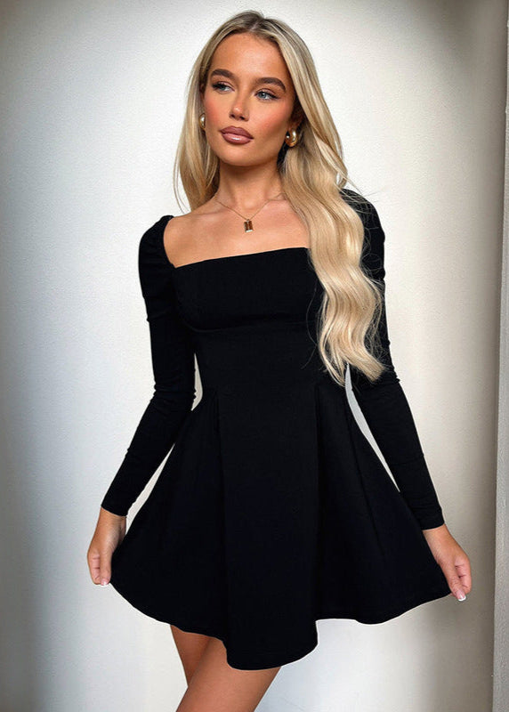 Amara - Back Bow A-Line Mini Dress