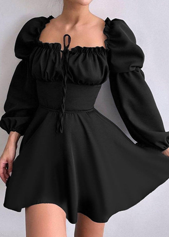 Puff Sleeve Corset Mini Dress