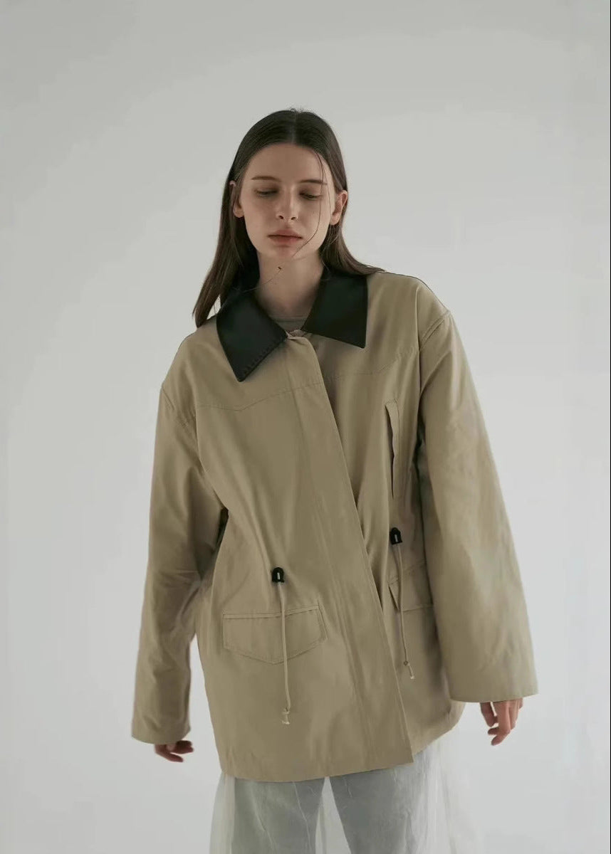 Arden - Contrast Collar Utility Jacket