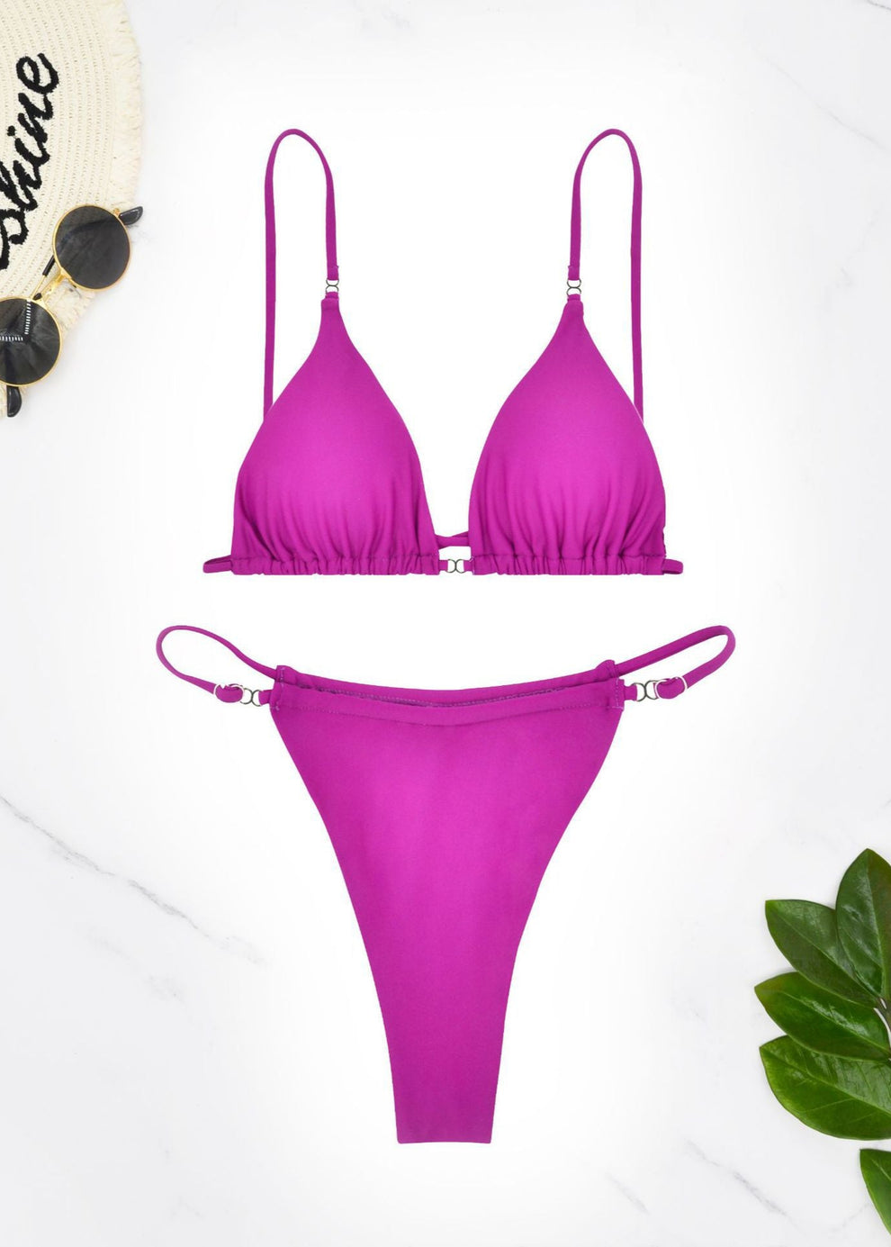 Eclipse Curve - Minimalist Cutout Bikini Set