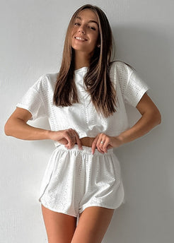 Eyelet Cotton Lounge Set